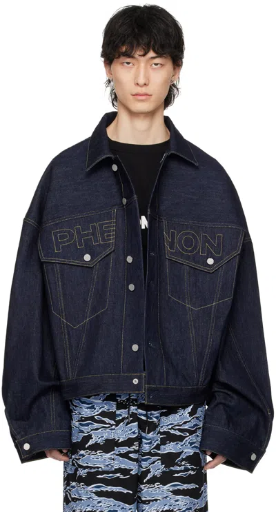 Fumito Ganryu Phenon Cotton Denim Jacket In Indigo