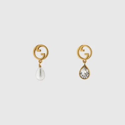 Gucci Blondie Brass Mismatched Earrings In Undefined
