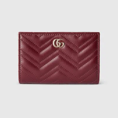 Gucci Gg Marmont Wallet In Red