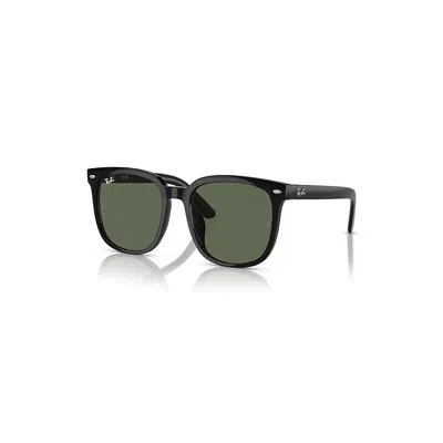 Ray Ban Rb4401d Sunglasses Black Frame Green Lenses 57-20 In Schwarz