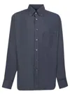 Tom Ford Leisure Lyocell Shirt In Grey