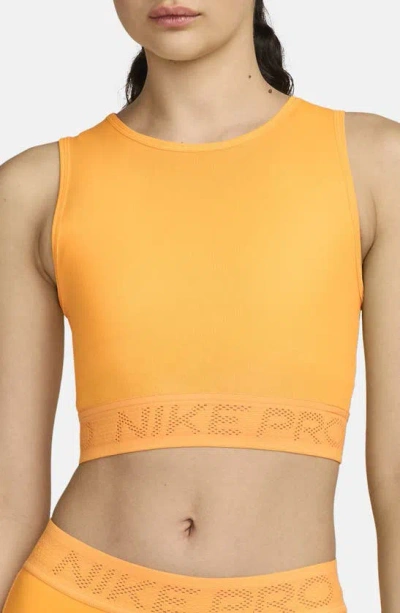 Nike Women's  Pro Mesh Tank Top In Yellow