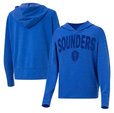 Concepts Sport Blue Seattle Sounders Fc Volley Hoodie Long Sleeve T-shirt
