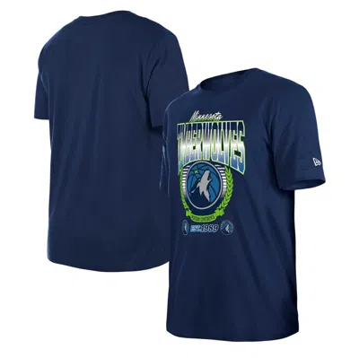 New Era Unisex  Navy Minnesota Timberwolves Summer Classics T-shirt