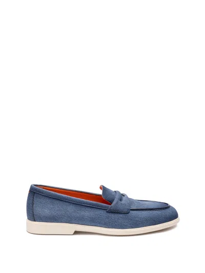 Santoni `malibu` Loafers In Blue