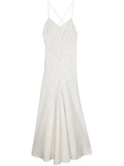 Lauren Ralph Lauren Chevron-pattern Maxi Dress In Neutrals