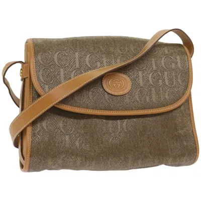 Gucci Brown Canvas Shoulder Bag ()