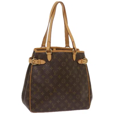 Pre-owned Louis Vuitton Batignolles Vertical Brown Canvas Tote Bag ()