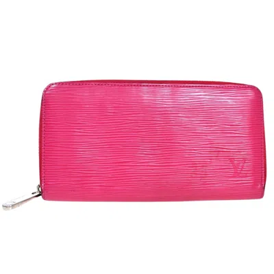 Pre-owned Louis Vuitton Portefeuille Zippy Pink Leather Wallet  ()