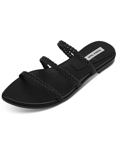 Reike Nen Womens Leather Slip-on Slide Sandals In Black