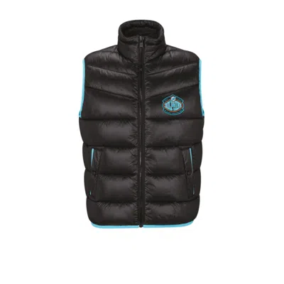 Hugo Boss Boss X Nfl Water-repellent Padded Gilet With Collaborative Branding In Dolphins