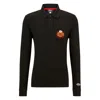 Hugo Boss Boss X Nfl Long-sleeved Polo Shirt With Collaborative Branding In Chiefs
