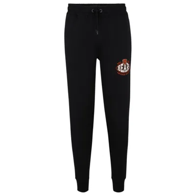Hugo Boss Boss X Nfl Cotton-blend Tracksuit Bottoms With Collaborative Branding In Bears
