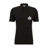 Hugo Boss Boss X Nfl Cotton-piqu Polo Shirt With Collaborative Branding In Multi