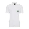 Hugo Boss Boss X Nfl Cotton-piqu Polo Shirt With Collaborative Branding In Seahawks