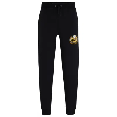 Hugo Boss Boss X Nfl Cotton-blend Tracksuit Bottoms With Collaborative Branding In Commanders