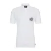 Hugo Boss Boss X Nfl Cotton-piqu Polo Shirt With Collaborative Branding In Eagles