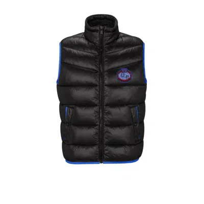 Hugo Boss Boss X Nfl Water-repellent Padded Gilet With Collaborative Branding In Giants