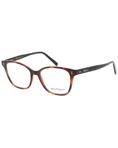 Ferragamo Unisex Sf2912 52mm Optical Frames In Brown