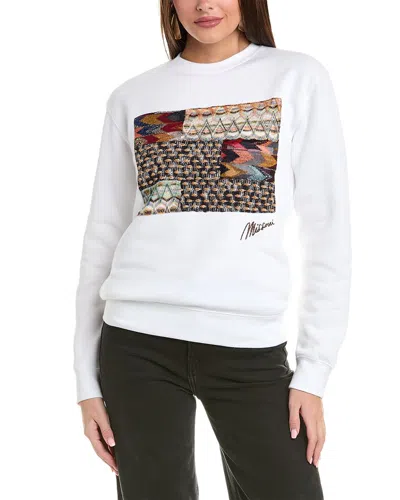 M Missoni Sweatshirt In White