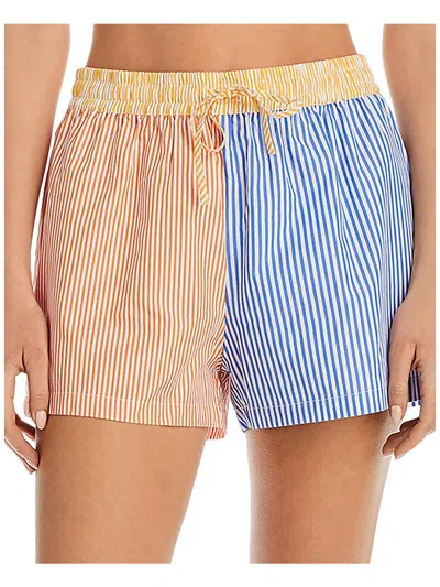 Solid & Striped Womens High Rise Mini Casual Shorts In Blue