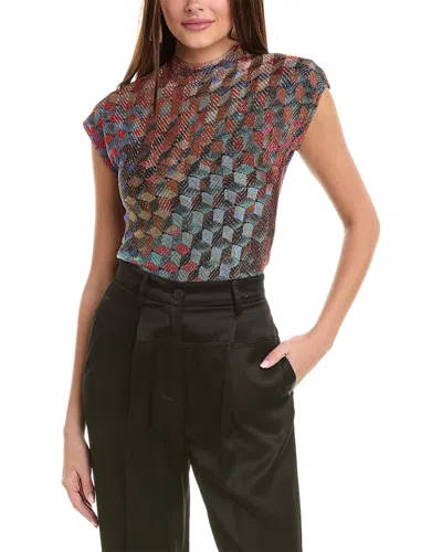 M Missoni Knit Top In Red