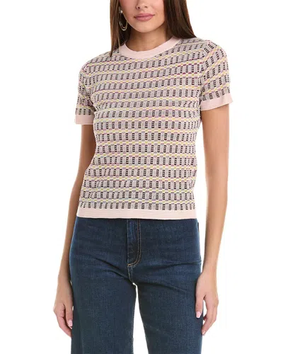M Missoni Knit Top In Pink