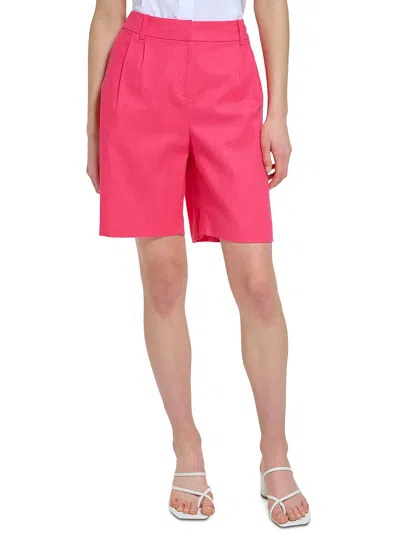 Calvin Klein Womens High Rise Mini Casual Shorts In Multi