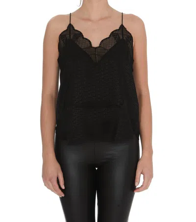 Zadig &amp; Voltaire Christy Lace Detailed Camisole In Black