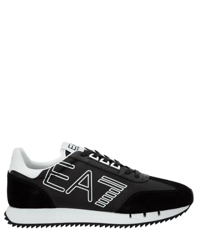 Ea7 Vintage Vintage Sneakers In Black