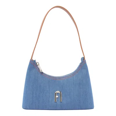 Furla Mini Diamante Shoulder Bag In Blue