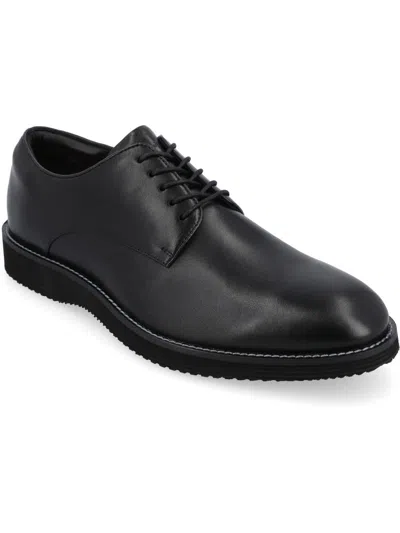 Thomas & Vine Latimer Mens Leather Padded Insole Oxfords In Black