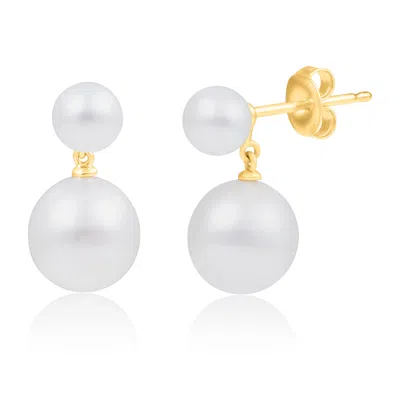 Max + Stone 14k Yellow Gold Fresh Water Pearl Drop Earrings