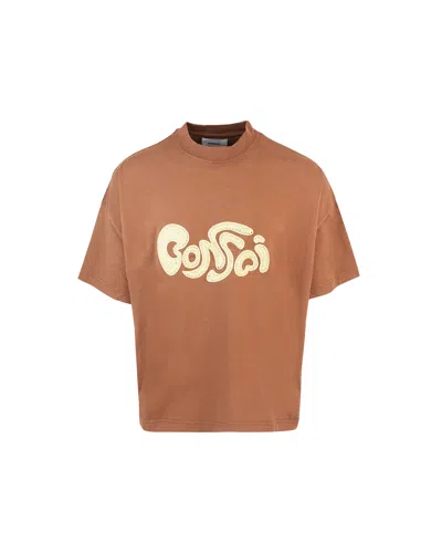 Bonsai Clothing T-shirt Grafica Oversize In Glzginglazed Ginger