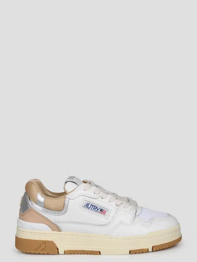 Autry Clc Leather Sneakers In White