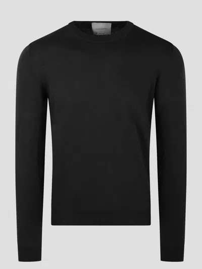 Moreno Martinelli Cotton Crewneck Sweater In Black
