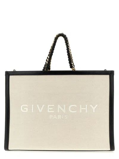 Givenchy G Tote Tote Bag White/black In Neutral