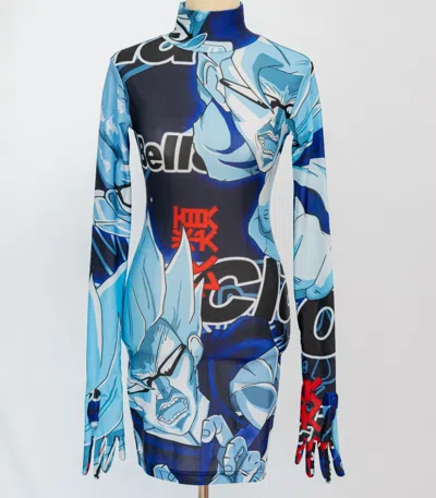 Pre-owned Vetements Anime Body Dress In Blue
