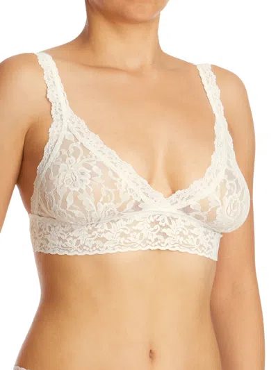 Hanky Panky Signature Lace Crossover Bralette In White