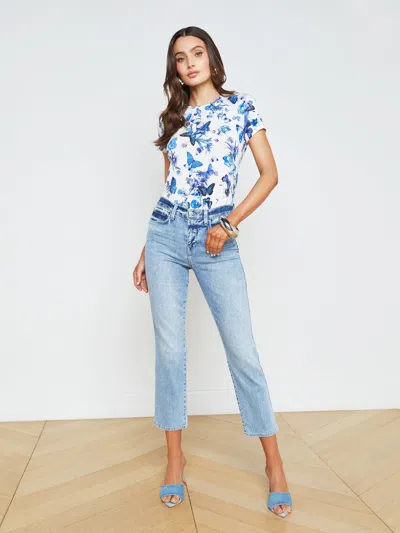 L Agence Alexia Cropped Cigarette Jean In Loyola