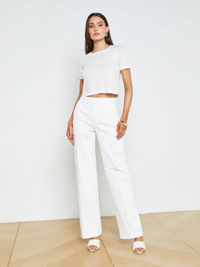 L Agence Brooklyn Cargo Jean In Blanc