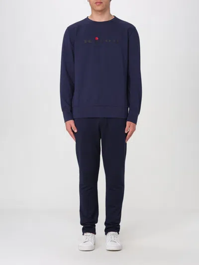 Kiton Sweatshirt In Blue