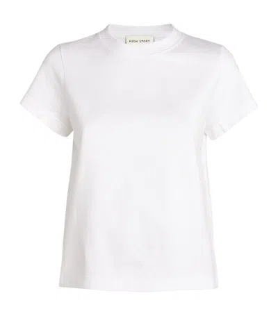 High Sport Cotton-blend Raff T-shirt In White