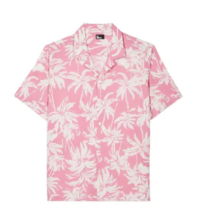 The Kooples Palm Tree Print Shirt In Pink