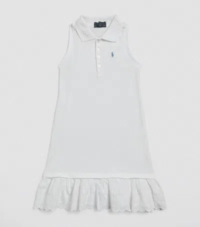 Ralph Lauren Kids' Stretch-cotton Polo Dress (2-6 Years) In White