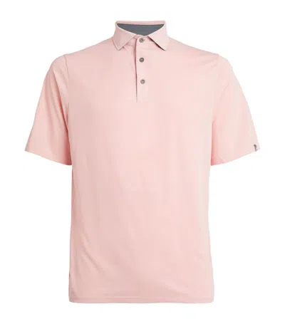 Kjus Savin Structure Polo Shirt In Pink