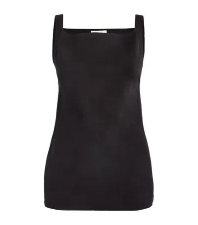 High Sport Asher Checked Jacquard-knit Peplum Top In Black