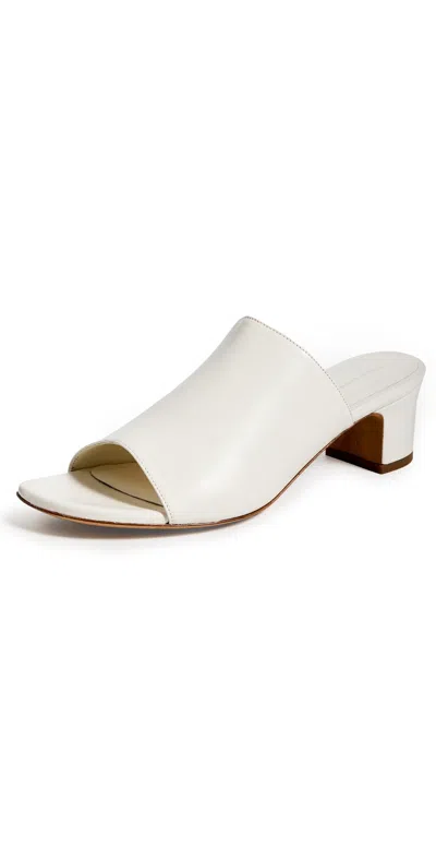 Mansur Gavriel Sun Slide Sandal In Bianca