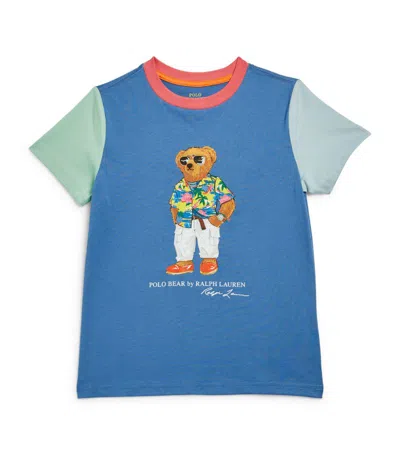 Ralph Lauren Kids' Cotton Polo Bear T-shirt (2-7 Years) In Multi