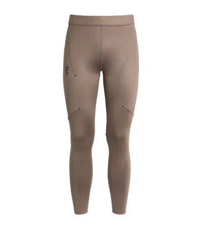 On Running Performance Running Tights In Grey